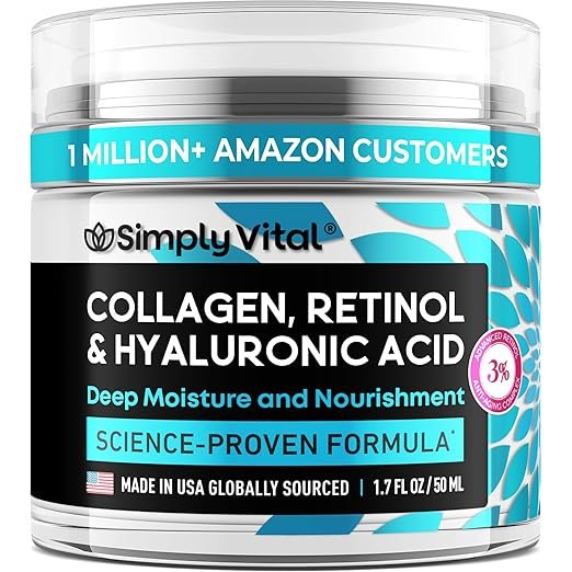 SimplyVital Collagen, Retinol & Hyaluronic Acid Cream